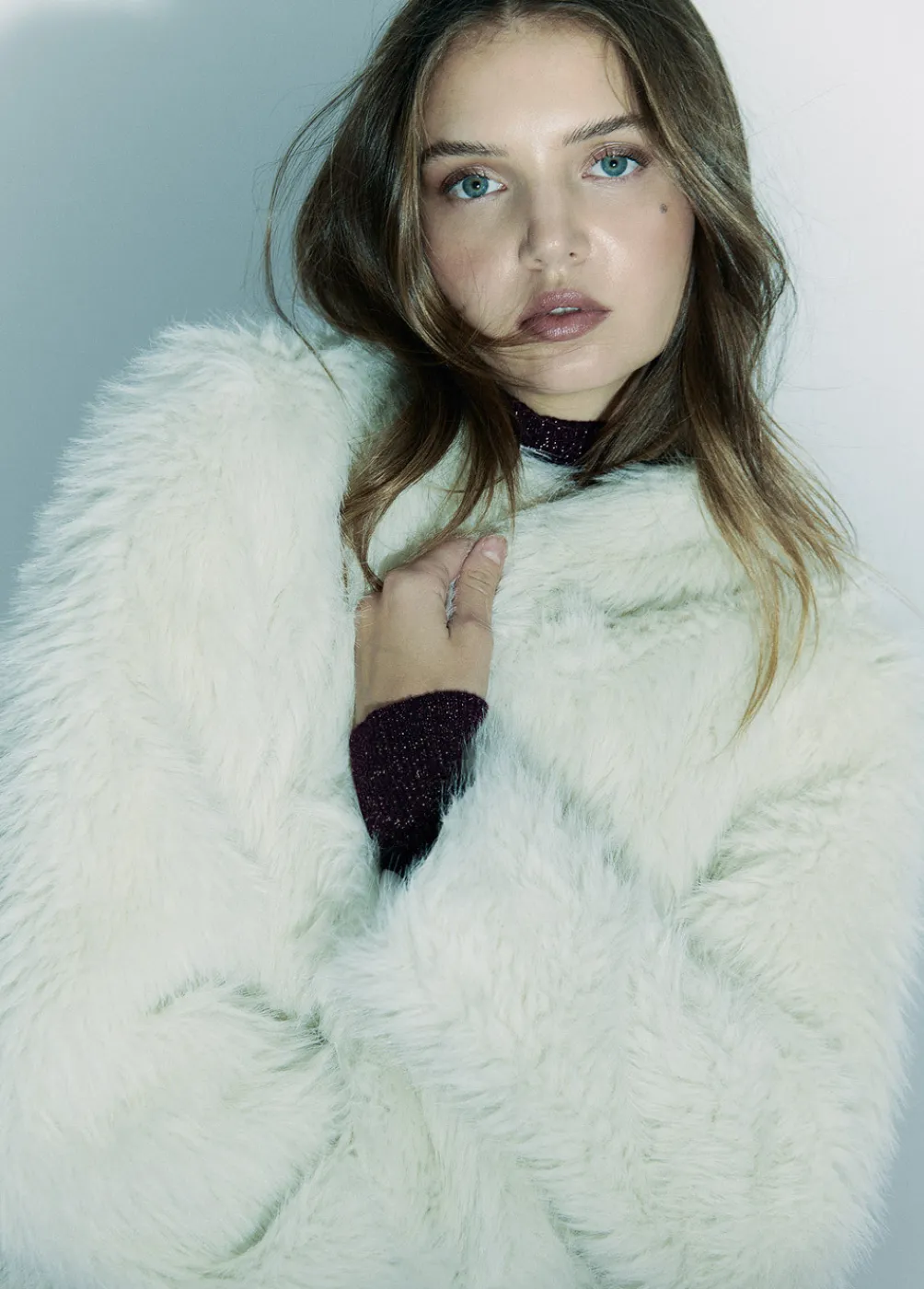 Abrigo Corto Efecto Pelo-Brownie Spain Best