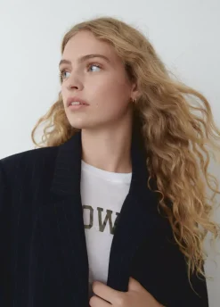 Americana Oversize Raya Con Lana-Brownie Spain Hot