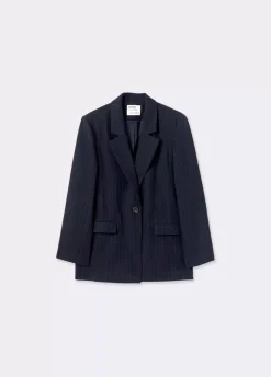 Americana Oversize Raya Con Lana-Brownie Spain Hot