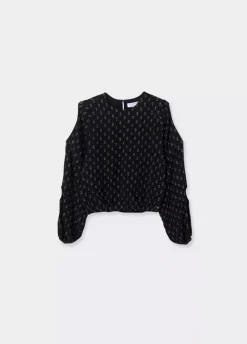 Blusa Aberturas Dobby-Brownie Spain Best