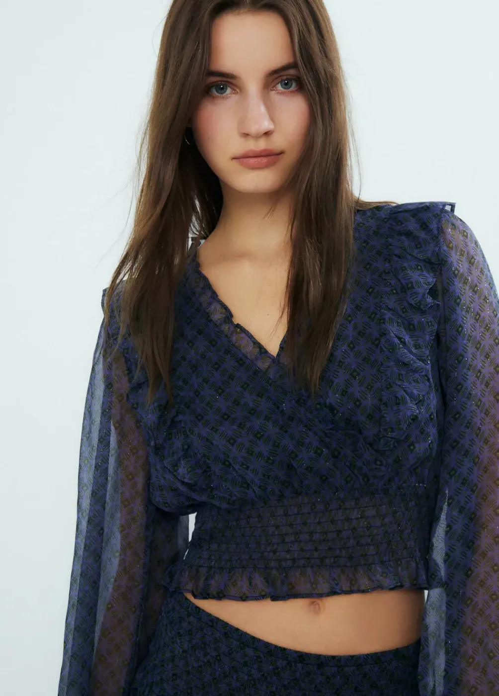 Blusa Cruzada Volantes-Brownie Spain Clearance