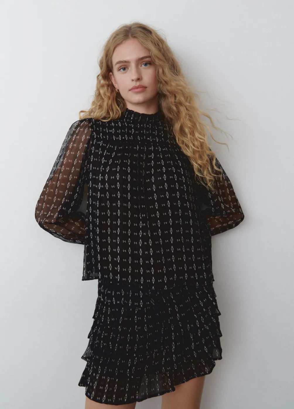 Blusa Cuello Alto-Brownie Spain Fashion