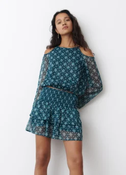 Blusa Hombro Descubierto Ikat-Brownie Spain Online