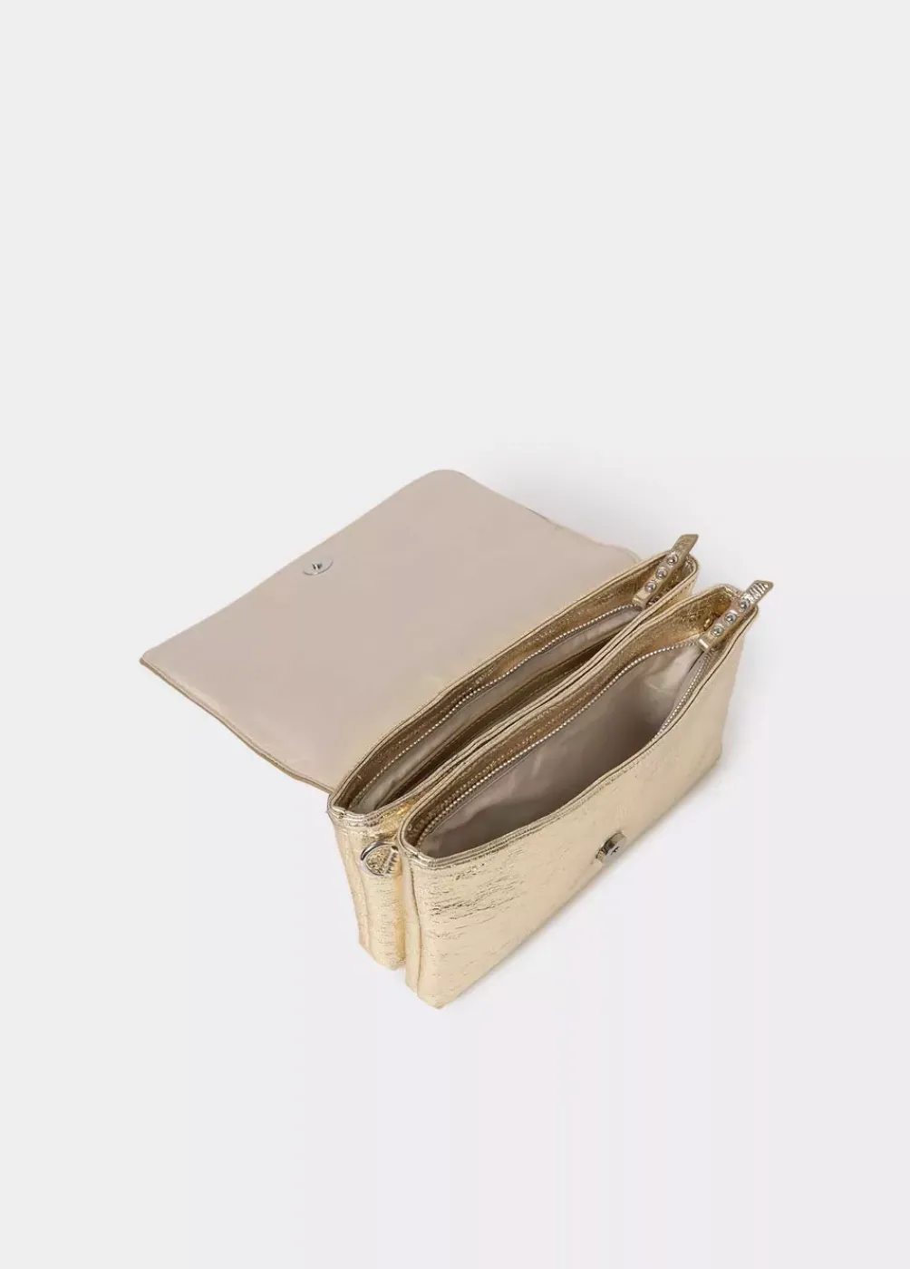 Bolso Doble Shiny Grabado-Brownie Spain Sale