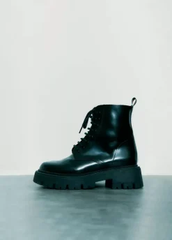 Bota Acordonada Piel-Brownie Spain Best