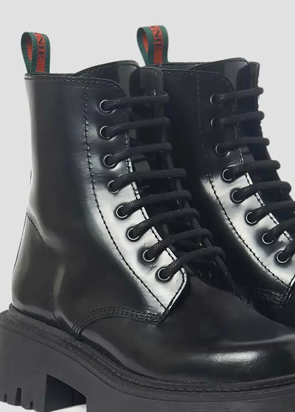 Bota Acordonada Piel-Brownie Spain Best