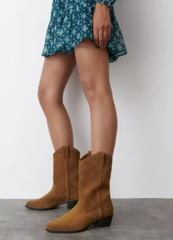 Bota Cowboy Estrellas Piel-Brownie Spain Sale