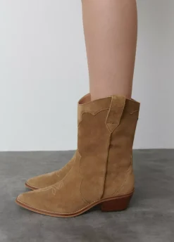 Bota Cowboy Piezas Lisa-Brownie Spain Fashion