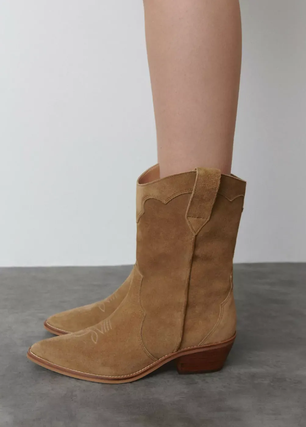 Bota Cowboy Piezas Lisa-Brownie Spain Fashion