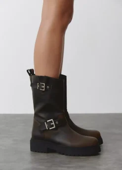 Bota Motera Hebillas-Brownie Spain Hot