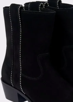 Botin Alto Tiras Bolitas Piel-Brownie Spain New