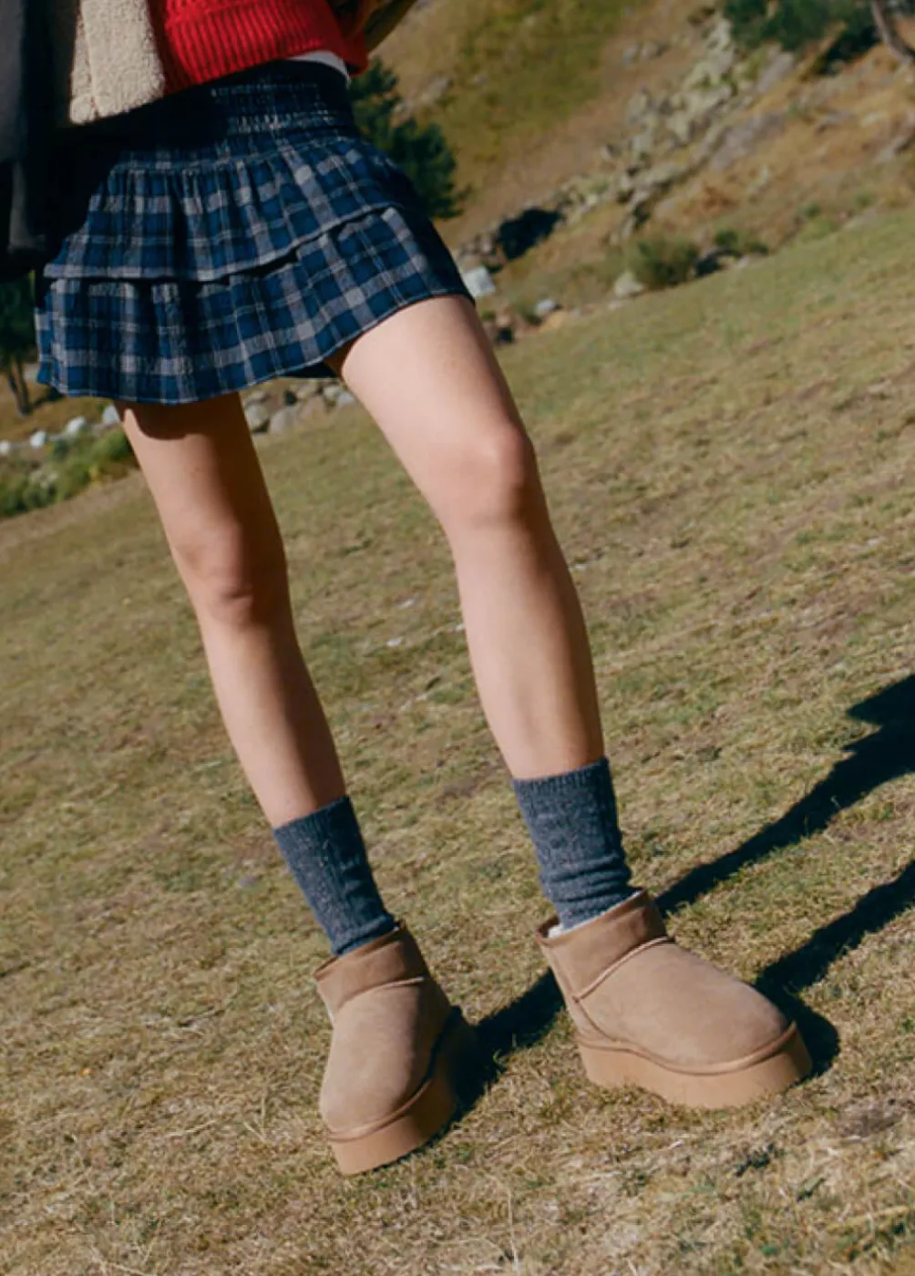 Botin Plataforma Pelo-Brownie Spain Clearance