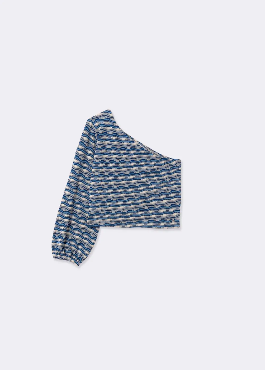 Camiseta Asimetrica Hilo Metalizado-Brownie Spain Discount