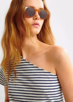 Camiseta Asimetrica Rayas-Brownie Spain Online