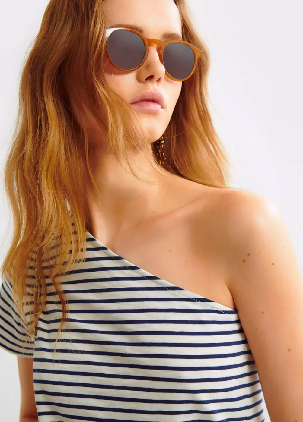 Camiseta Asimetrica Rayas-Brownie Spain Online