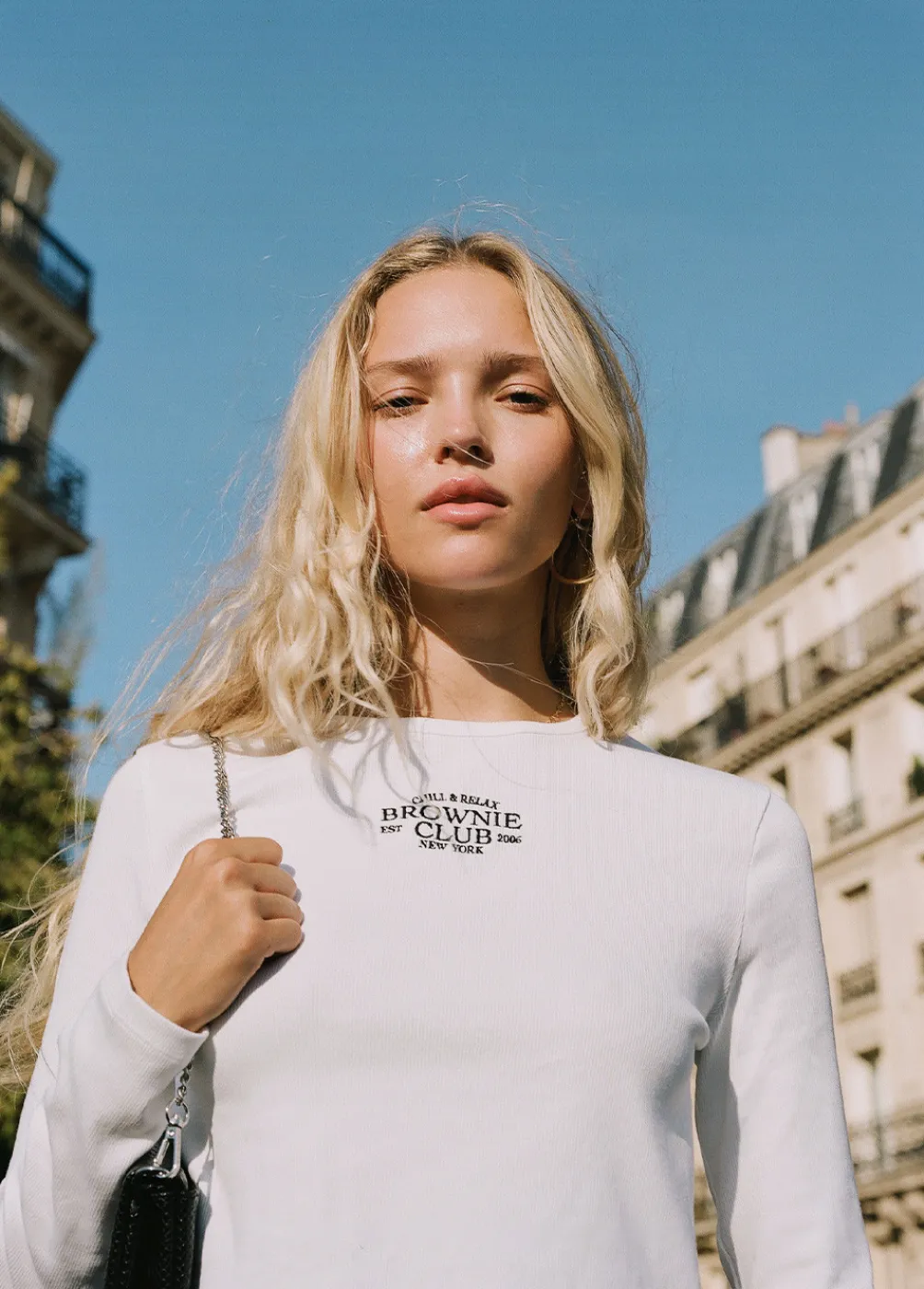 Camiseta Baby Tee Manga Larga-Brownie Spain Clearance