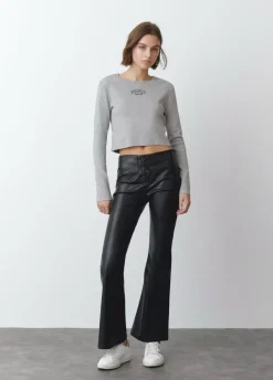 Camiseta Baby Tee Manga Larga-Brownie Spain New