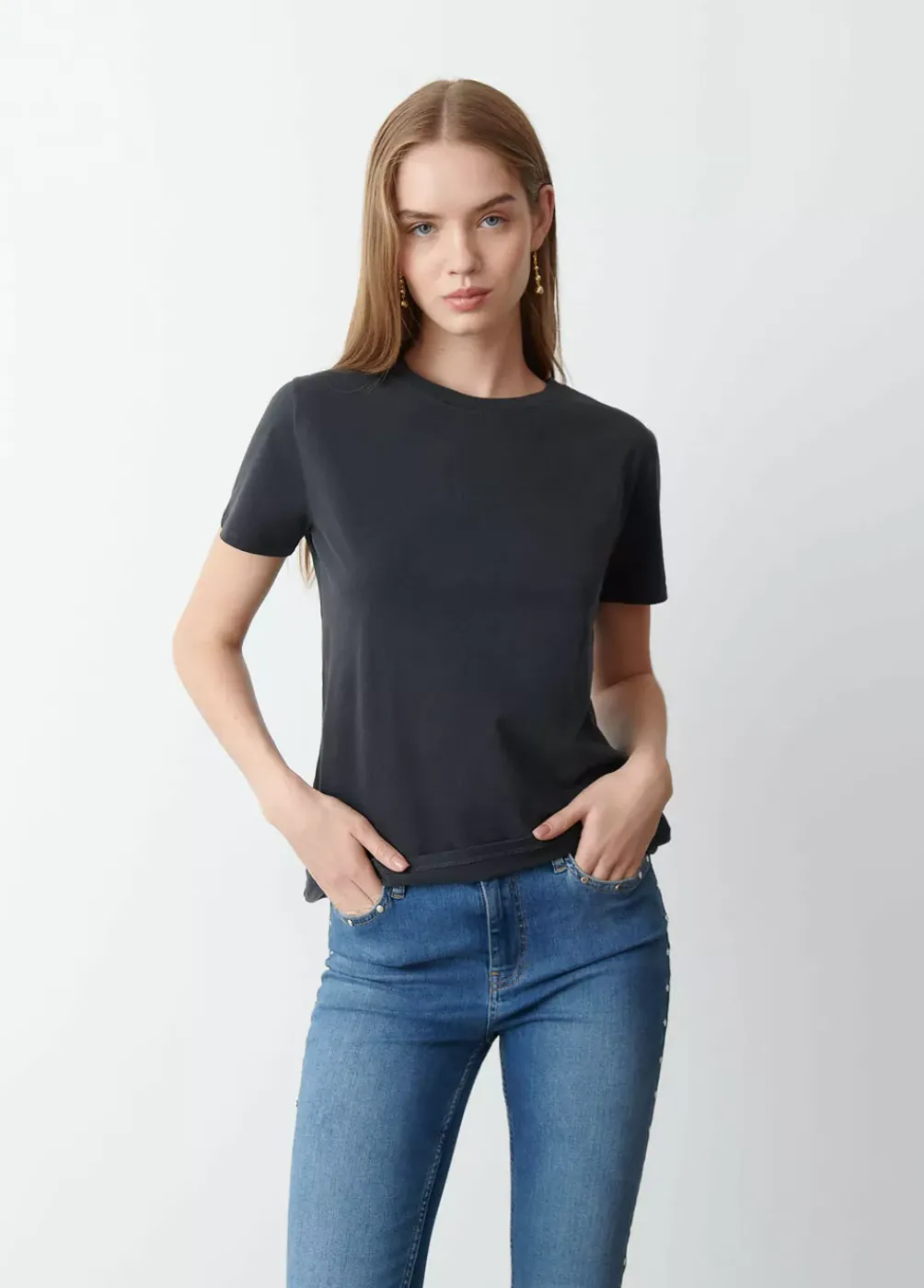 Camiseta Cuello Redondo Basico-Brownie Spain Discount