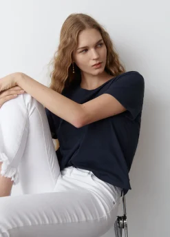 Camiseta Cuello Redondo Basico-Brownie Spain Fashion