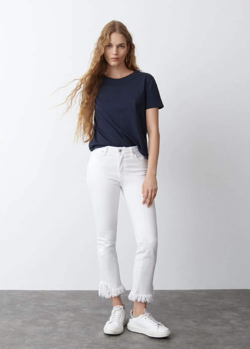 Camiseta Cuello Redondo Basico-Brownie Spain Fashion