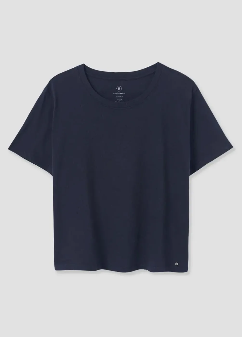 Camiseta Cuello Redondo Basico-Brownie Spain Fashion