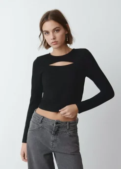 Camiseta Cut Out Canale Manga Larga-Brownie Spain Online