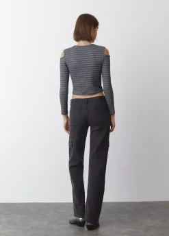 Camiseta Escote Hombros Rayas-Brownie Spain Best