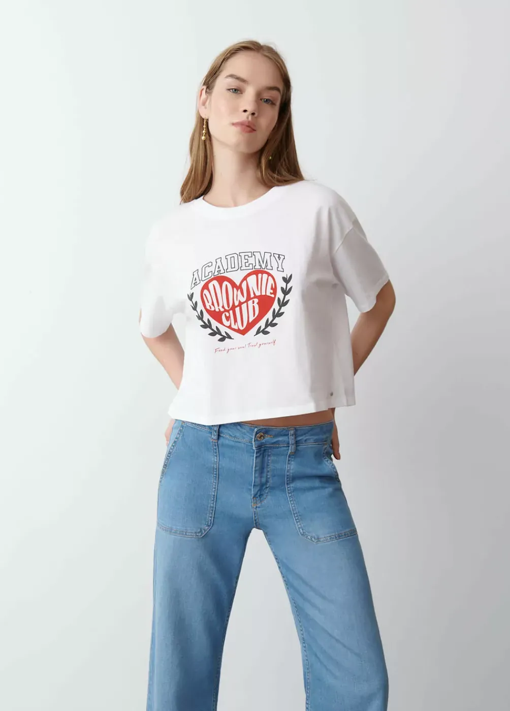 Camiseta Estampado Corazon-Brownie Spain Online