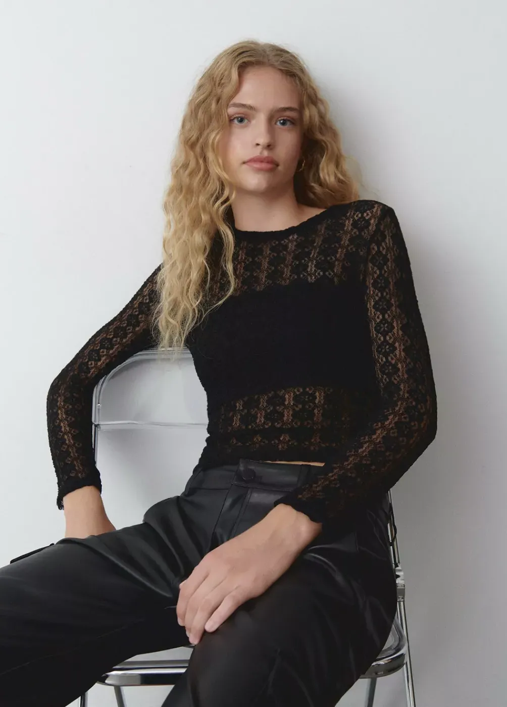 Camiseta Lace Manga Larga-Brownie Spain Sale