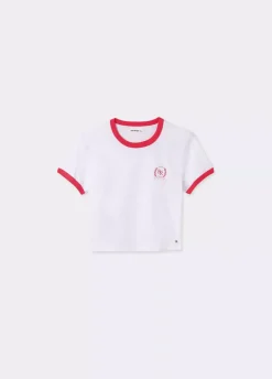 Camiseta Manga Corta Contraste-Brownie Spain New