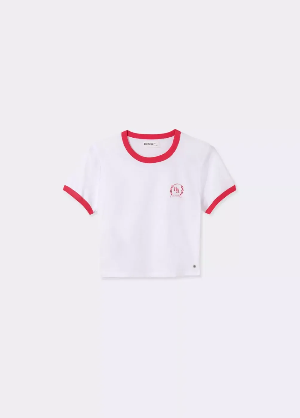 Camiseta Manga Corta Contraste-Brownie Spain New