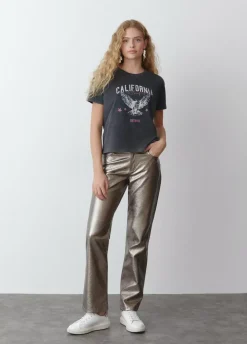 Camiseta Print Aguila Manga Corta-Brownie Spain Online