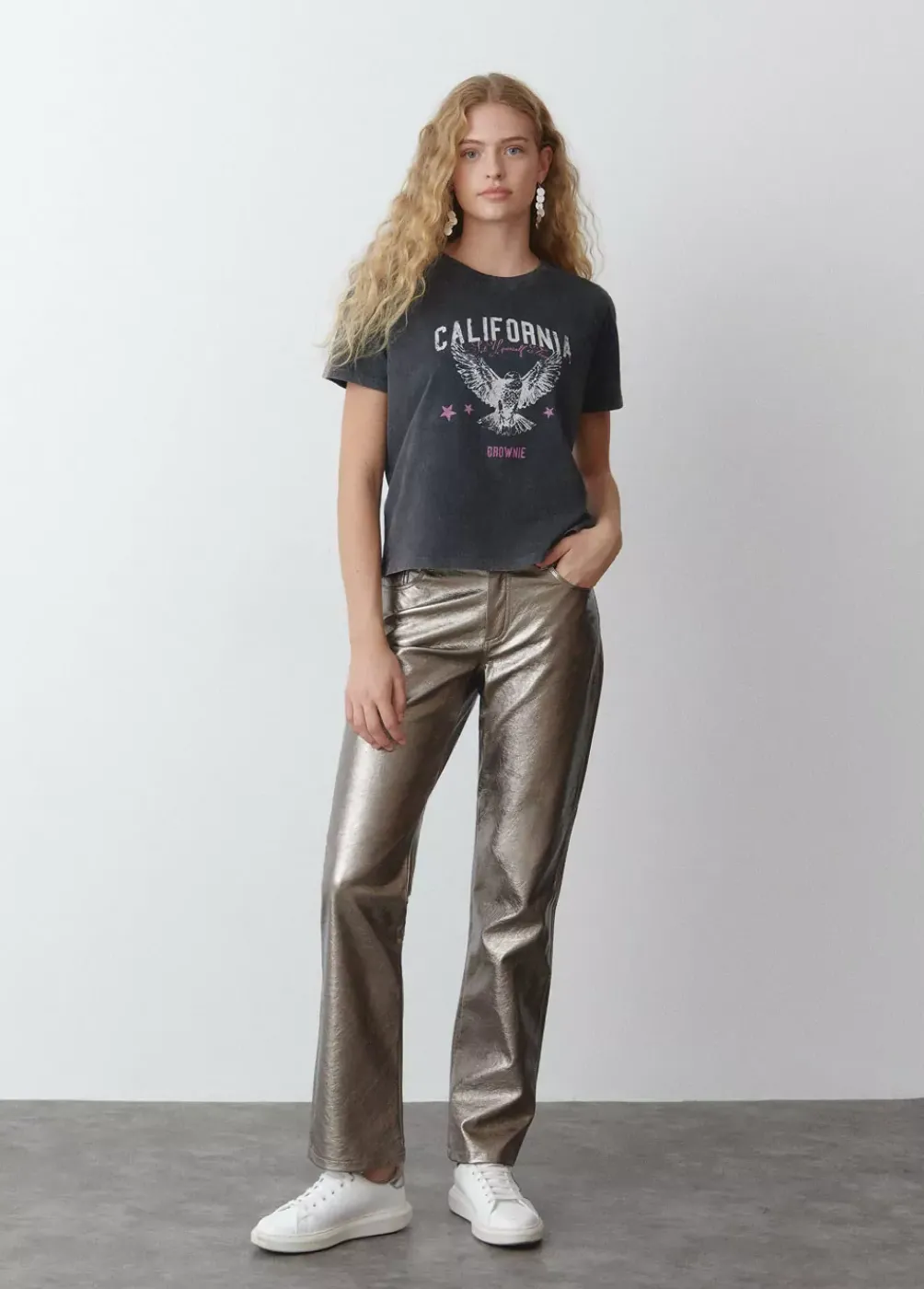 Camiseta Print Aguila Manga Corta-Brownie Spain Online