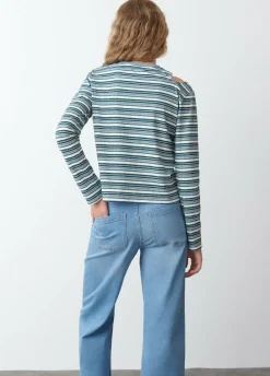 Camiseta Rayas Cut Out-Brownie Spain Clearance