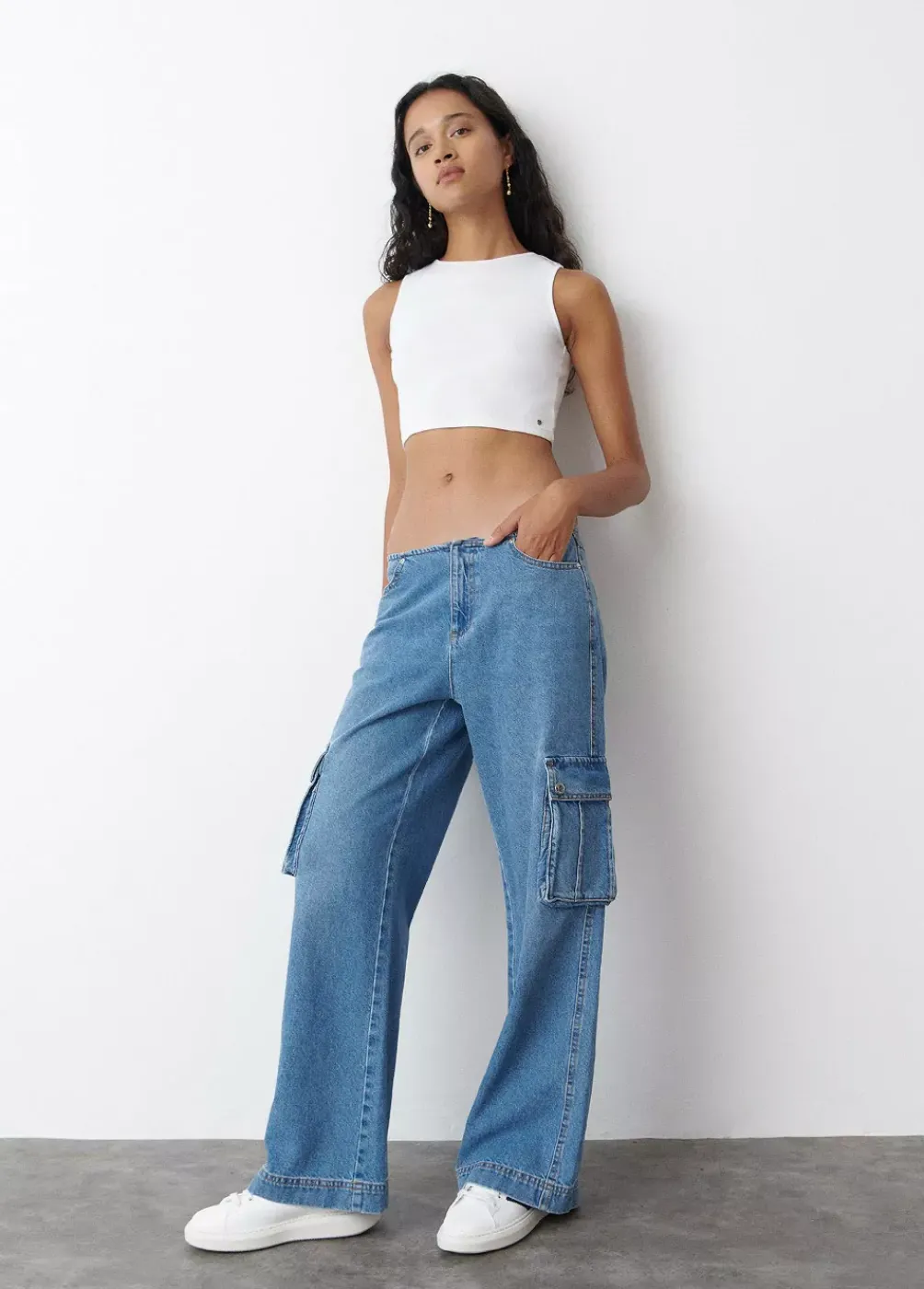 Camiseta Sin Manga Blanca-Brownie Spain Hot