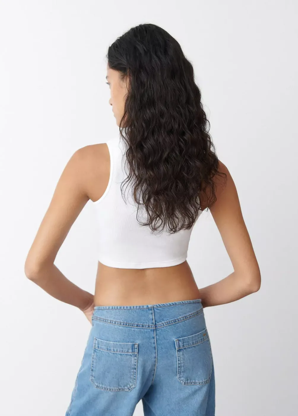 Camiseta Sin Manga Blanca-Brownie Spain Hot