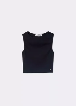 Camiseta Sin Manga Negra-Brownie Spain Sale