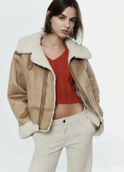 Cazadora Doblefaz Efecto Piel-Brownie Spain Discount