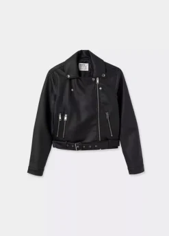 Cazadora Efecto Piel-Brownie Spain Best