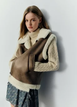 Chaleco Doblefaz Efecto Piel-Brownie Spain Best