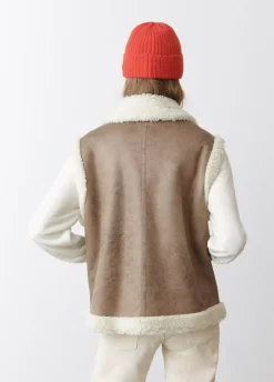 Chaleco Doblefaz Efecto Piel-Brownie Spain Best