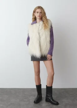 Chaleco Efecto Pelo Largo-Brownie Spain Sale