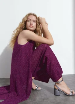 Chaleco Largo Hilo Metalizado-Brownie Spain Best