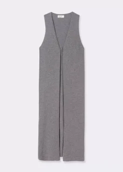 Chaleco Largo Punto Liso-Brownie Spain Clearance