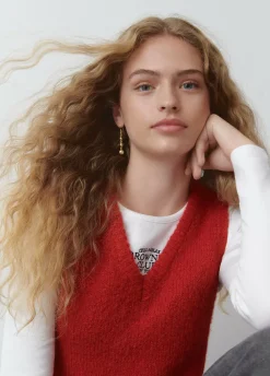 Chaleco Pico Punto-Brownie Spain Fashion