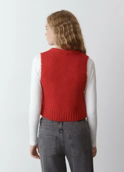 Chaleco Pico Punto-Brownie Spain Fashion