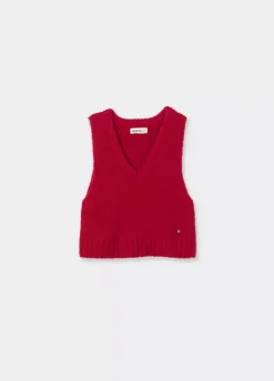 Chaleco Pico Punto-Brownie Spain Fashion