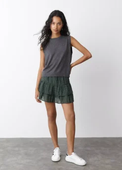 Chaleco Punto Fino Cuello Red-Brownie Spain Online