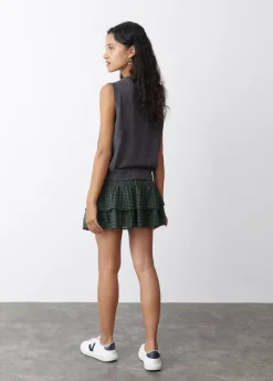 Chaleco Punto Fino Cuello Red-Brownie Spain Online