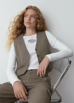 Chaleco Sastre Cuadros-Brownie Spain New